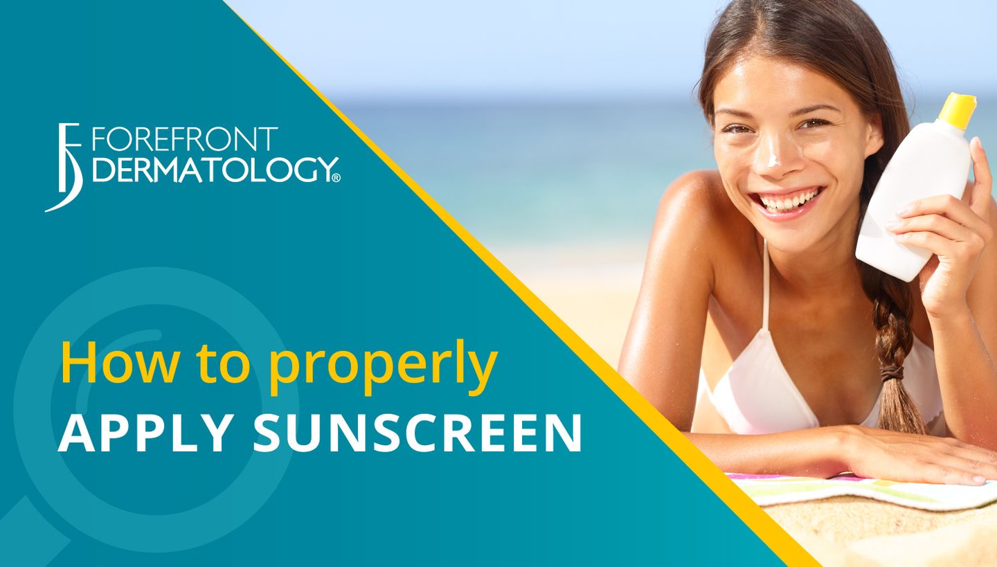 apply sunscreen
