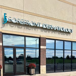 Forefront Dermatology clinic exterior in Rogers, MN