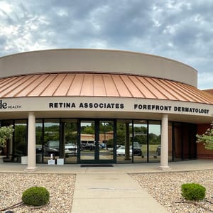 Forefront Dermatology clinic exterior in St. Peters, MO