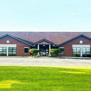 Forefront Dermatology clinic exterior in Crown Point, IN