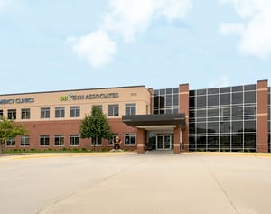 Forefront Dermatology clinic exterior in Coralville, IA