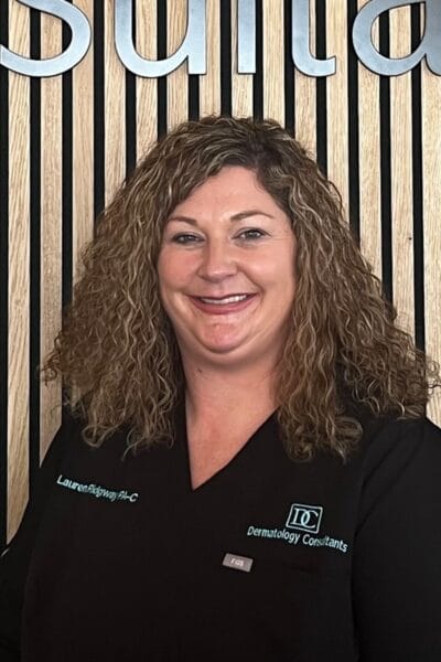 Headshot of Lauren Ridgway, PA-C, dermatology provider at Dermatology Consultants and Skin Secrets