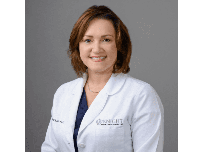Headshot of Caridad Beatriz Lopez, PA-C, board-certified physician assistant at Knight Dermatology
