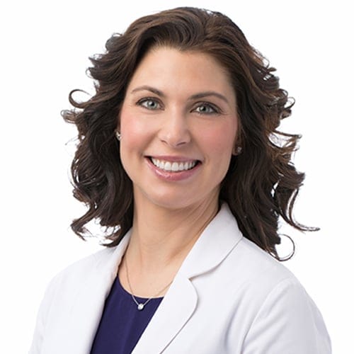 Headshot of Renata Trela Brindise, DO, FAAD, board-certified dermatologist at The DERM