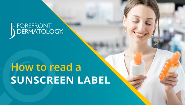 how to read a sunscreen label