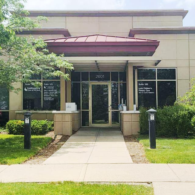 The DERM clinic exterior in Glenview, IL