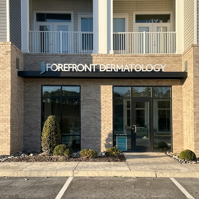 Forefront Dermatology clinic exterior in Suffolk, VA
