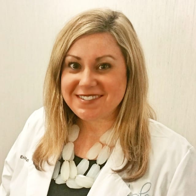 Headshot of Erin E. Armstrong, PA-C, certified physician assistant at Haley Dermatology