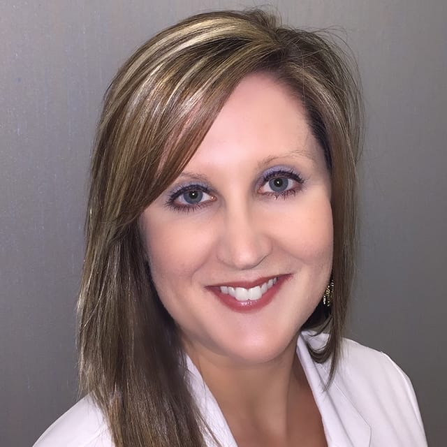 Headshot of Christin Rowe, PA-C, certified physician assistant at Haley Dermatology