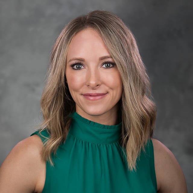 Headshot of Caroline Conkwright, PA-C, MHS, certified physician assistant at Forefront Dermatology