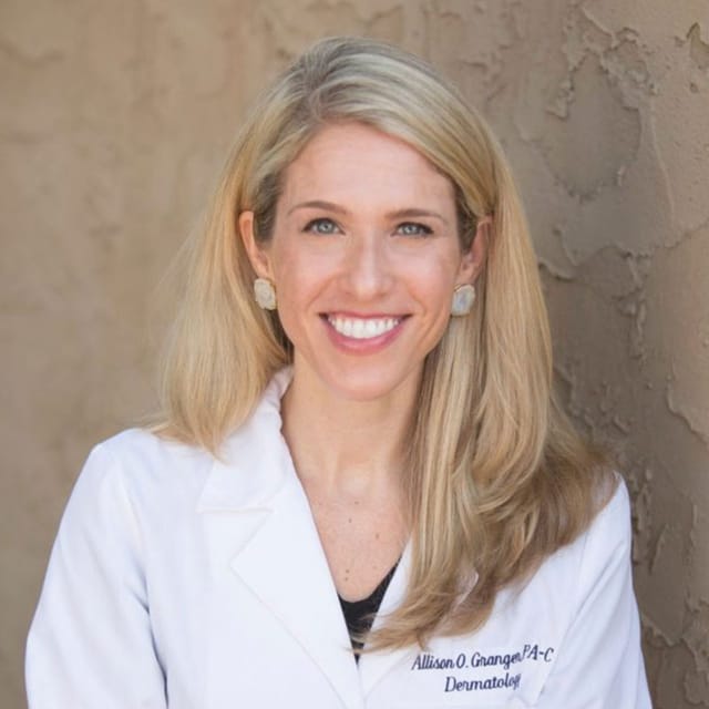 Headshot of Allison O. Granger, PA-C, certified physician assistant at Advanced Dermatology & Skin Care Specialists