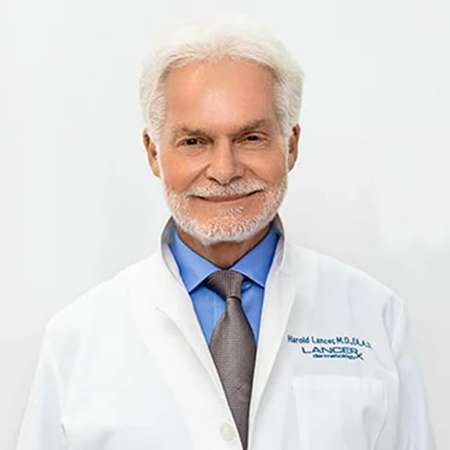 Headshot of Harold Lancer, MD, board-certified dermatologist at Lancer Dermatology