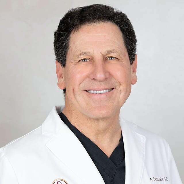 Headshot of A. Dean Jabs, MD, board-certified plastic surgeon at Cosmetic Surgery Associates