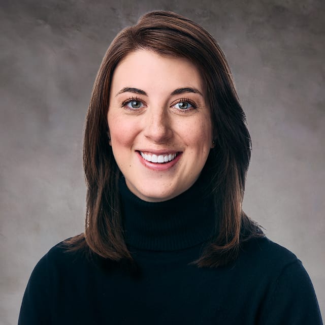 Headshot of Sarah Simpson, FAAD, MD, board-certified dermatologist at Ridgeview Dermatology