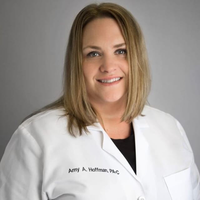 Headshot of Amy Hoffman, PA-C, certified physician assistant at Forefront Dermatology