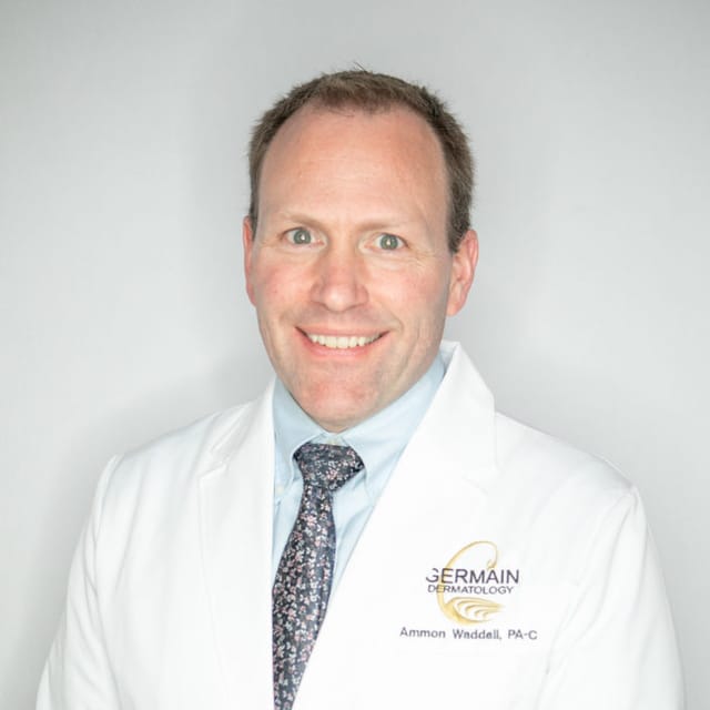 Headshot of Ammon Ray Waddell, PA-C, certified physician assistant at Germain Dermatology