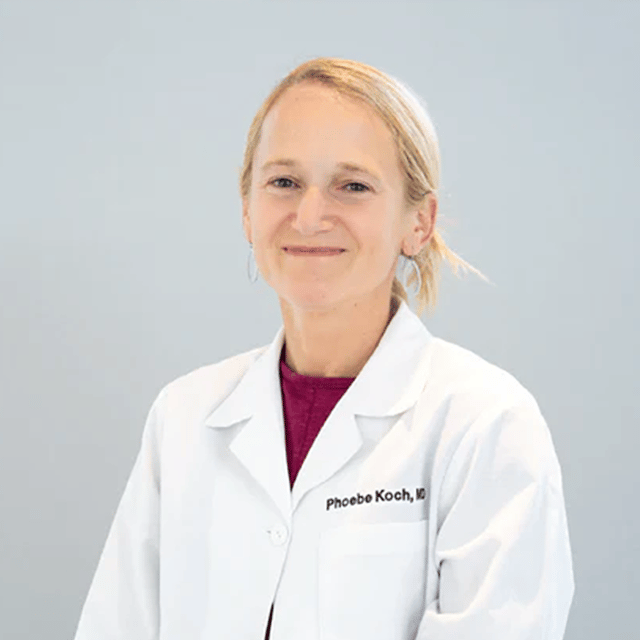 Headshot of Phoebe Este Koch, FAAD, MD, board-certified dermatologist at Montana Skin Cancer and Dermatology Center P.C., dba SkinCare MT