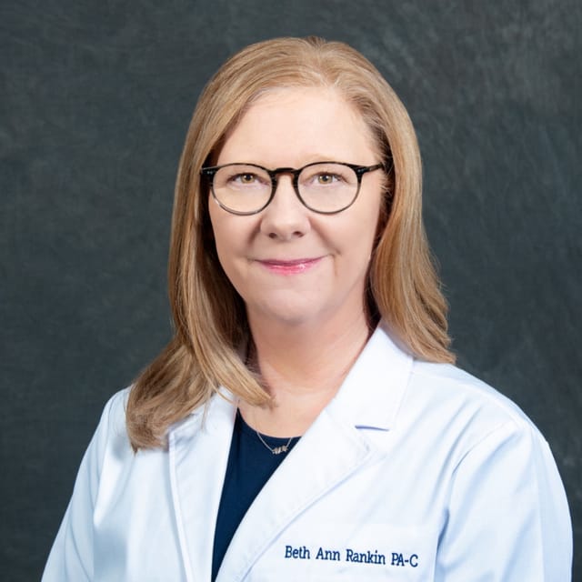 Headshot of Beth Ann Rankin, PA-C, board-certified physician assistant at Forefront Dermatology