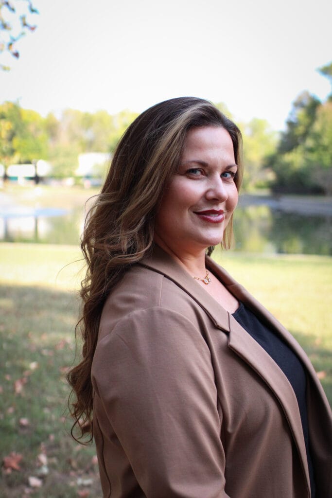 Headshot of April R. Loehr, LE, dermatology provider at Swann Dermatology