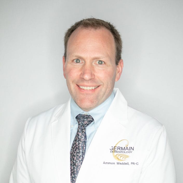 Headshot of Ammon Ray Waddell, PA-C, certified physician assistant at Germain Dermatology