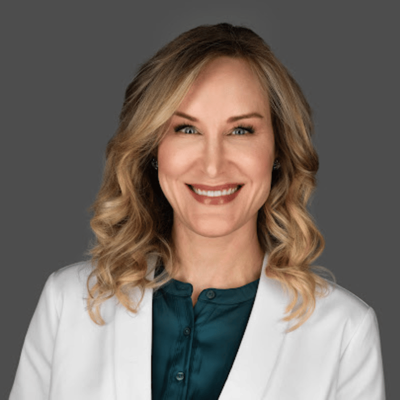 Headshot of Andrea Harris, PA-C, certified physician assistant at Forefront Dermatology