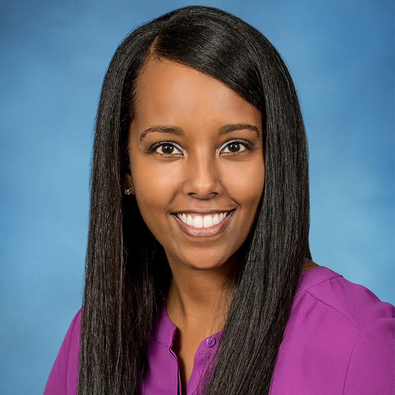 Headshot of Missale Mesfin, FAAD, FACMS, MD, board-certified dermatologist at Forefront Dermatology