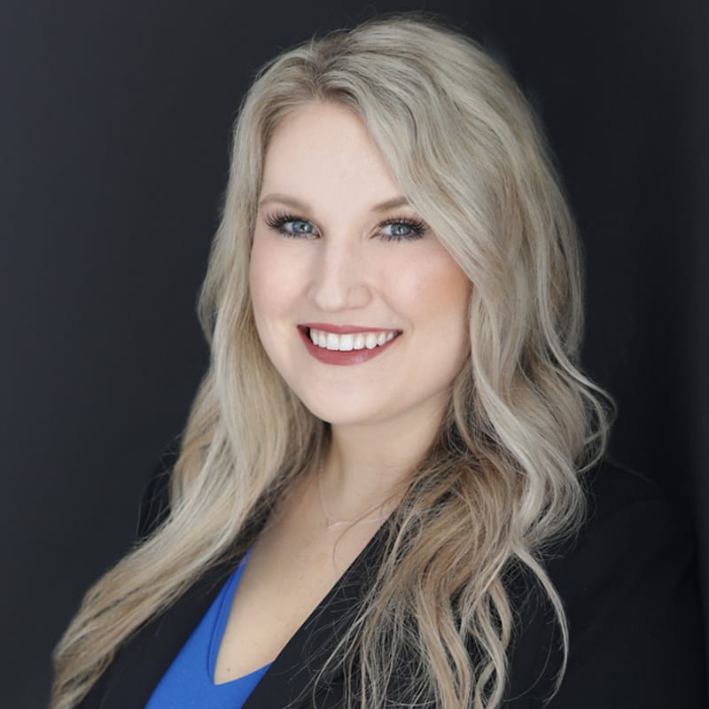 Headshot of Rebecca Hutchins, PA-C, MS-PAS, certified physician assistant at Lakeshore Dermatology Laser & Medical Spa