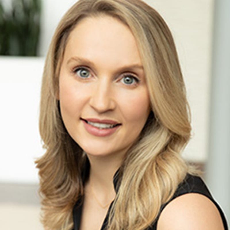 Headshot of Juliet Gibson, MD, board-certified dermatologist at North Dallas Dermatology Associates