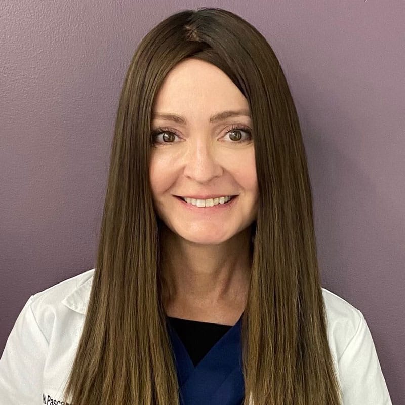 Headshot of Michell Pascarella, NP-C, advanced practice nurse prescriber at Forefront Dermatology