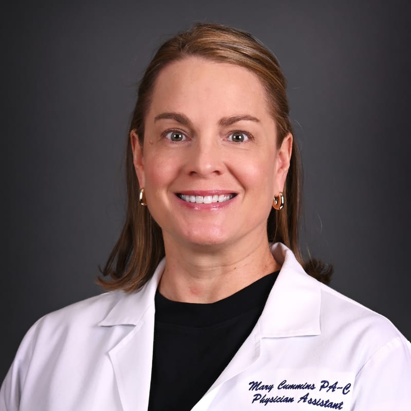 Headshot of Mary M. Cummins, PA-C, certified physician assistant at Brownsboro Dermatology