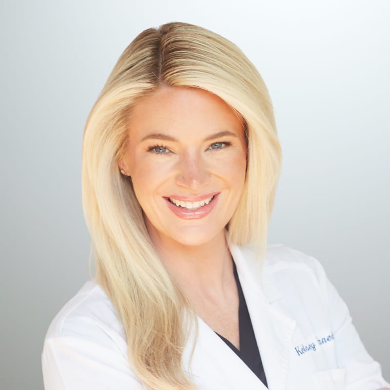 Headshot of Kelsey Kennedy, FAAD, MD, board-certified dermatologist at Inverness Dermatology