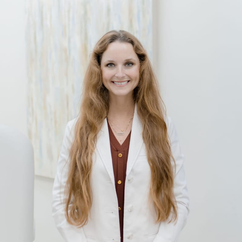 Headshot of Caroline Daggett, MD, board-certified dermatologist at Haley Dermatology