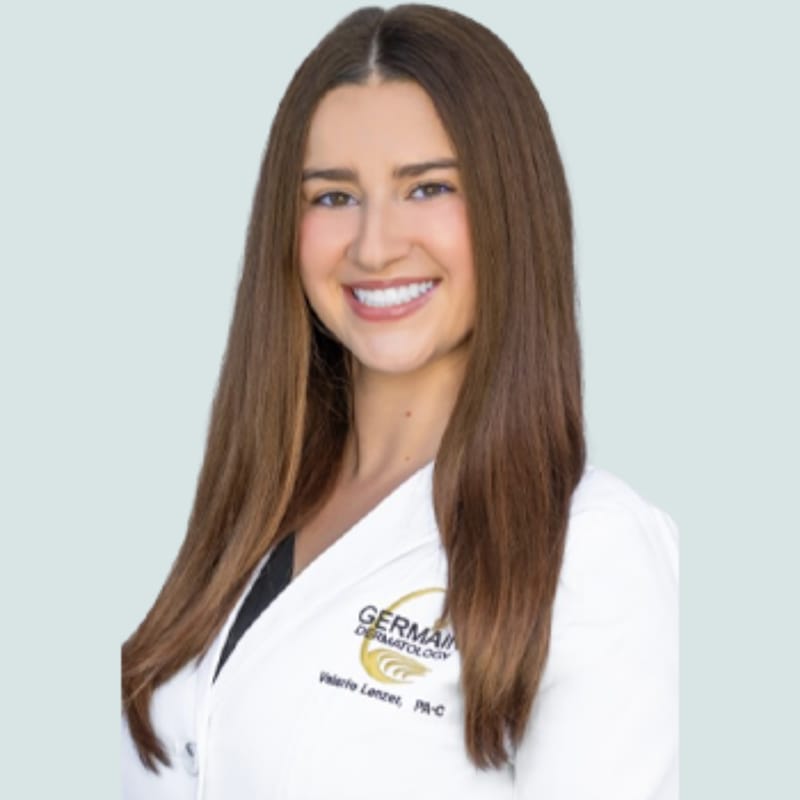 Headshot of Valerie Elize Lenzer, PA-C, certified physician assistant at Germain Dermatology