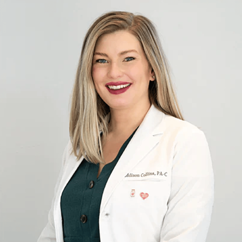 Headshot of Addison Mae Collins, PA-C, certified physician assistant at Montana Skin Cancer and Dermatology Center P.C., dba SkinCare MT