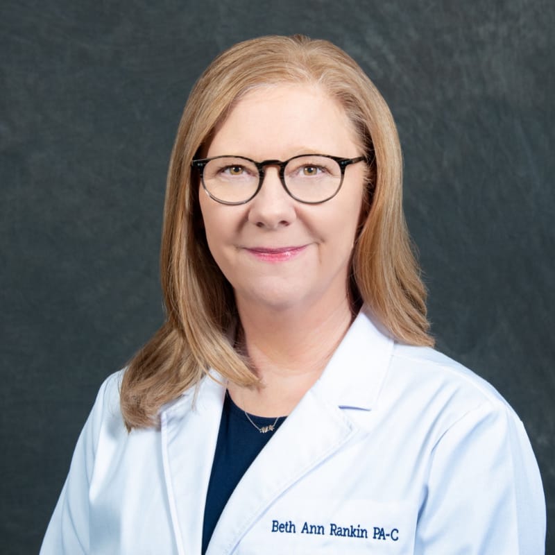 Headshot of Beth Ann Rankin, PA-C, board-certified physician assistant at Forefront Dermatology