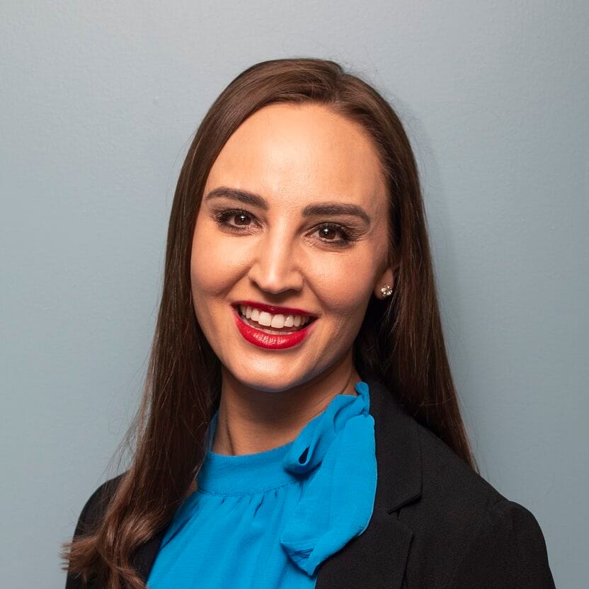 Headshot of Kristy Simpson, LE, aesthetician at Forefront Dermatology